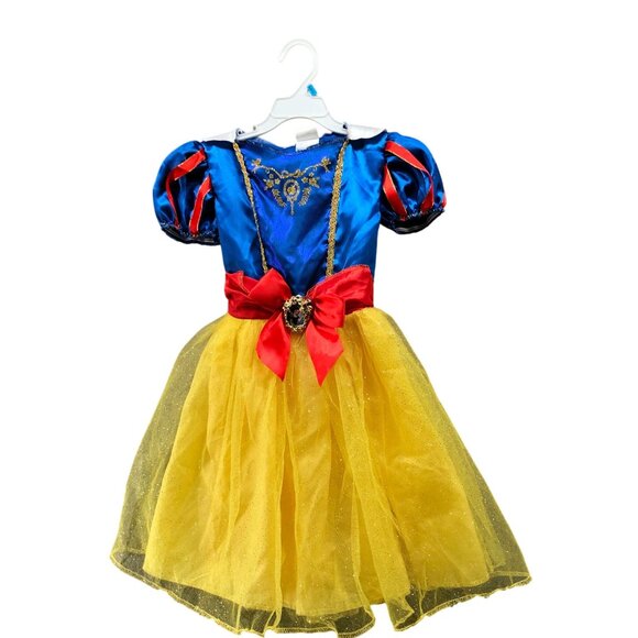 Disney Girls 4T 5T 6/6X Snow White Princess Dress Costume Tulle 4-6X - Picture 1 of 9